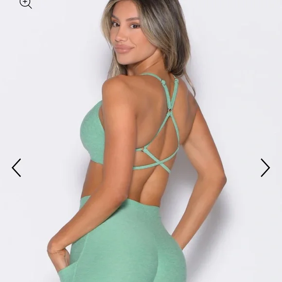 Bombshell Sportswear LIFT LUXE SPORTS BRA, size Small, Sage, Like New